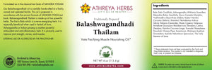 Balashwagandhadi Thailam