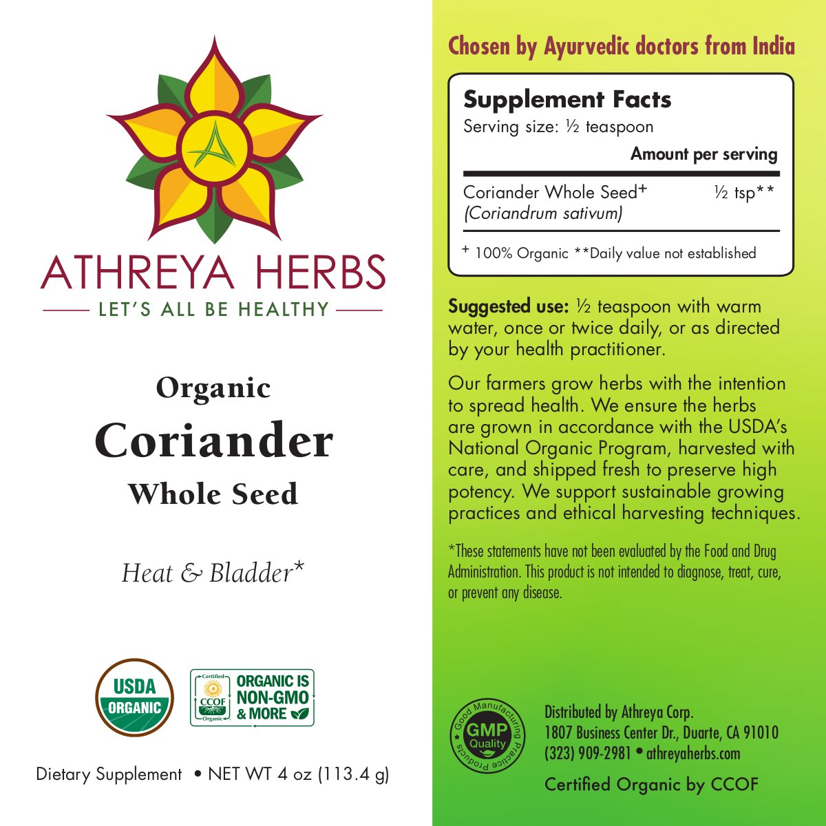 Coriander Whole Seeds