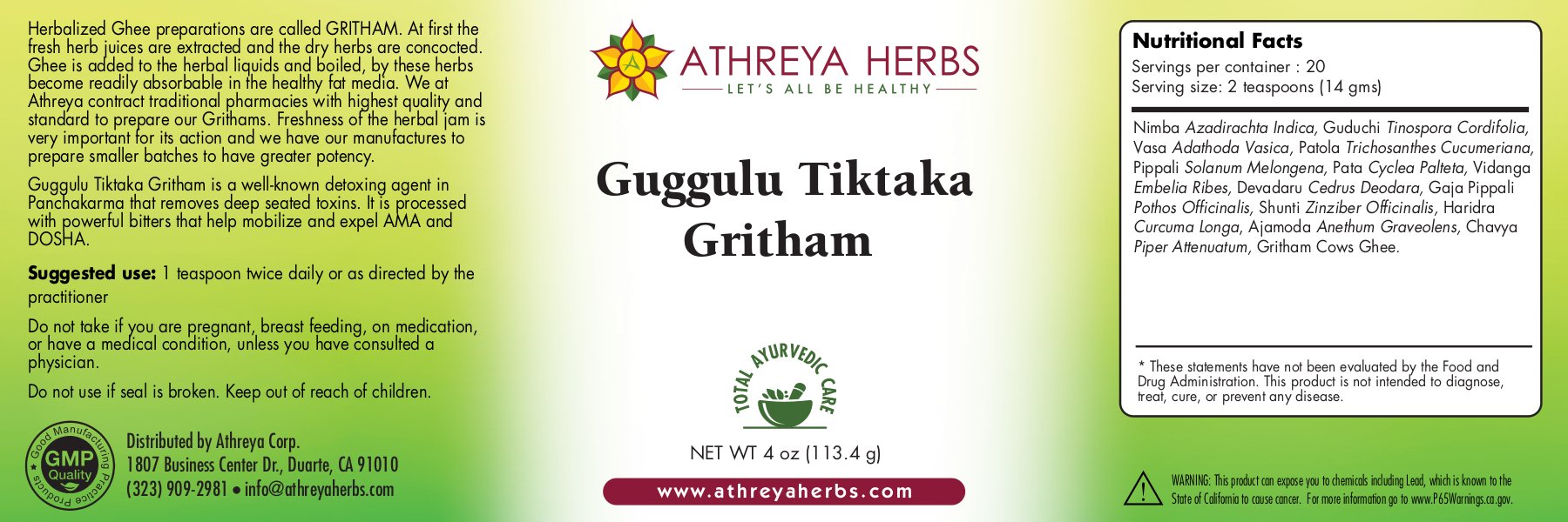 Guggulu Tiktaka Gritham